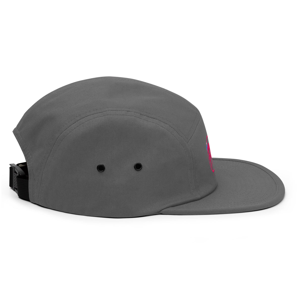 FP Splash 5-panel hat in grey, right side view