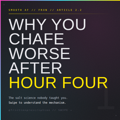 Why You Chafe Worse After Hour Four