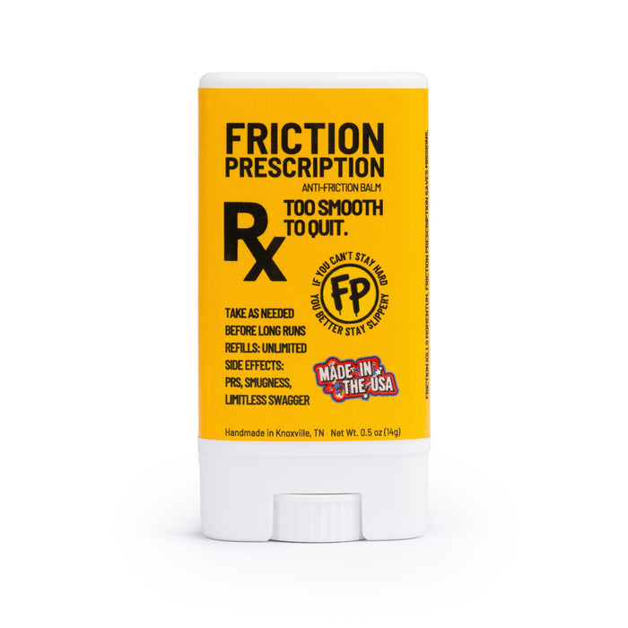 FRXN Go Stick anti-chafe balm, yellow label, 0.5 oz
