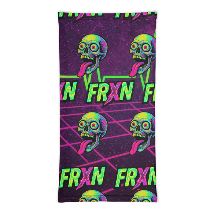 FRXN Skull Gaiter with skull print, front view